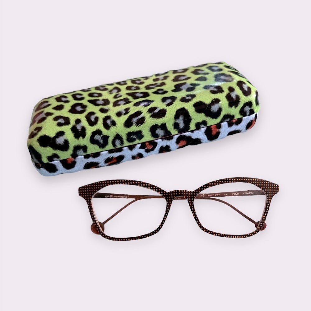 l.a. Eyeworks | Eyeglasses | 977450M | Plum | Cat Eye | Lightweight | $175